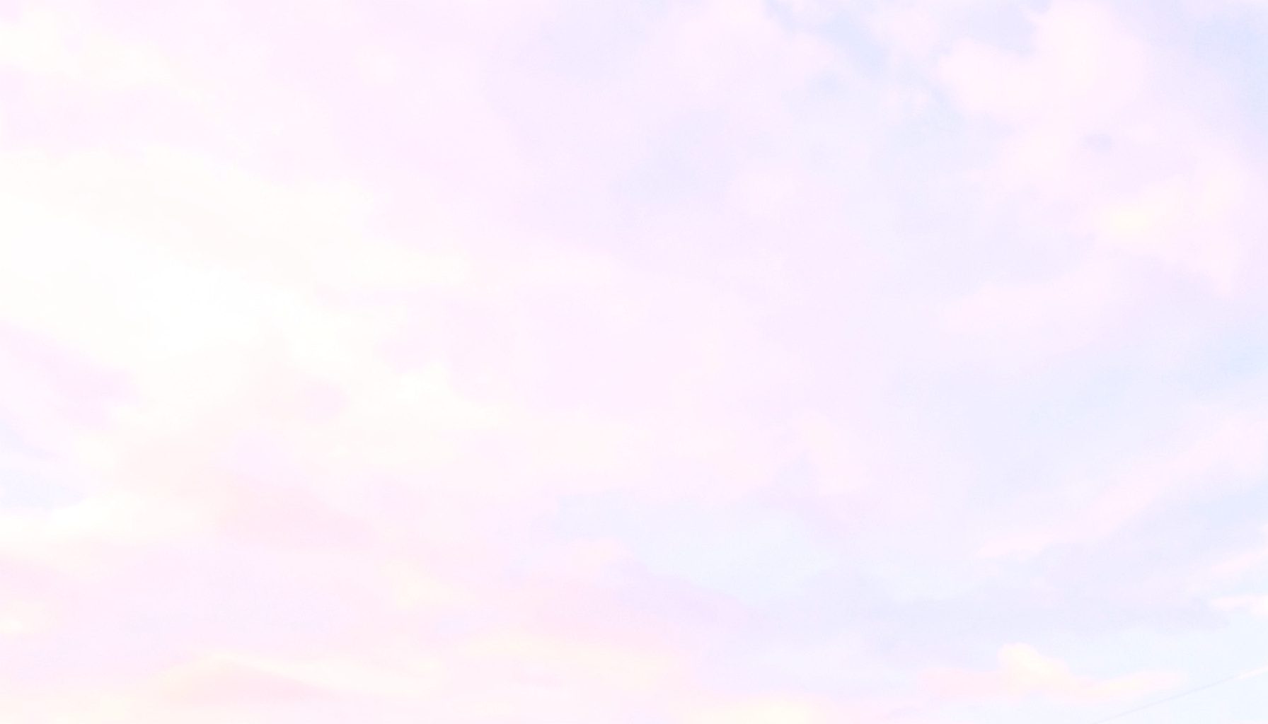 Bright, airy high-key photograph of a soft pastel sky with light pink and lavender tones, conveying a calm and welcoming mood