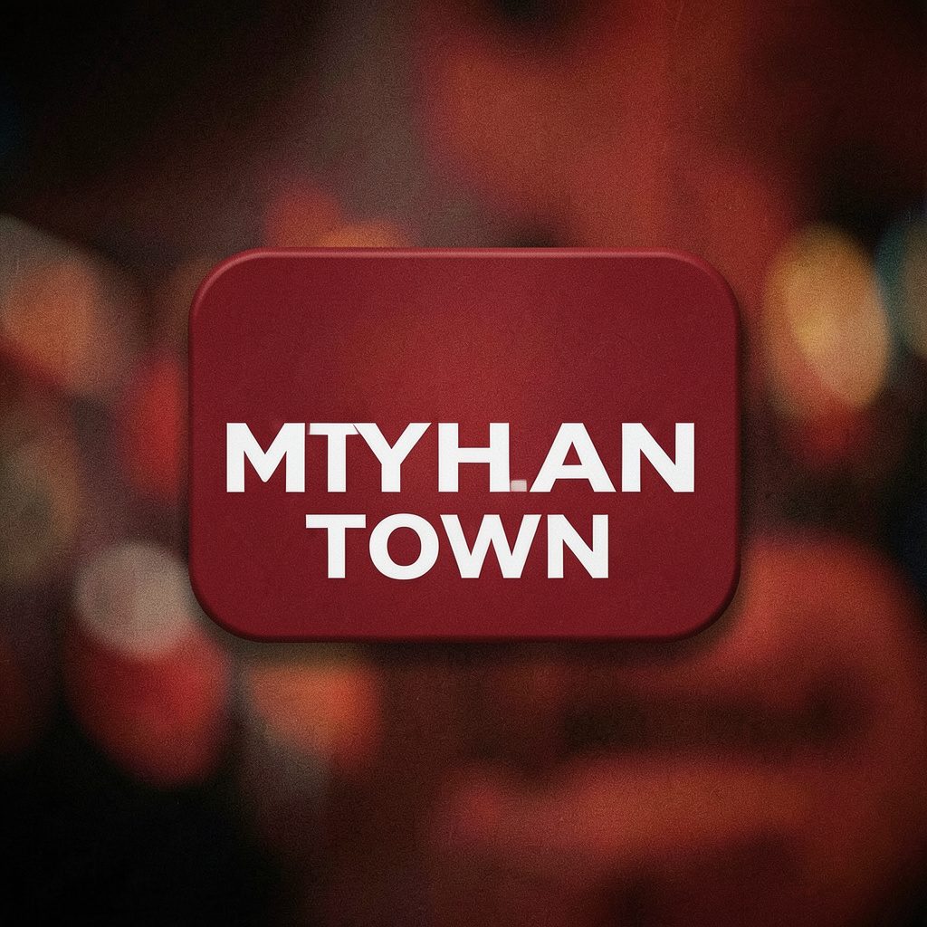 Rotary Mihan Town wordmark in white on a deep red rounded badge